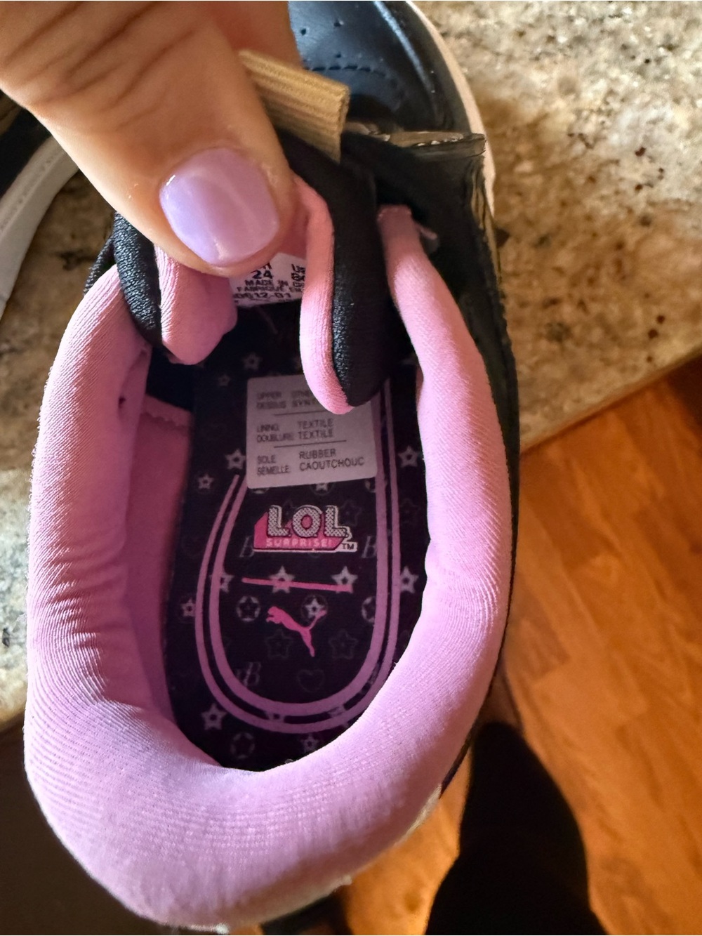 Girls LOL PUMA Glitter Character Sneakers with Pink Lining - Picture 3 of 6